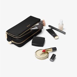 Michael Kors Jet Set Travel Leather Cosmetic Pouch